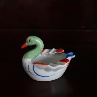 Vintage made in JAPAN Porcelain Bird Ashtray(B372)