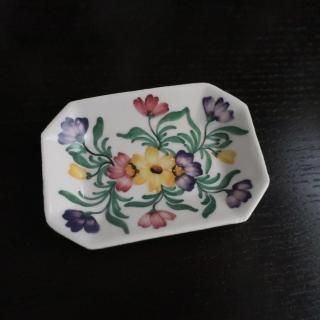 Vintage Flower Ceramic Small Plate/Tray(B395)