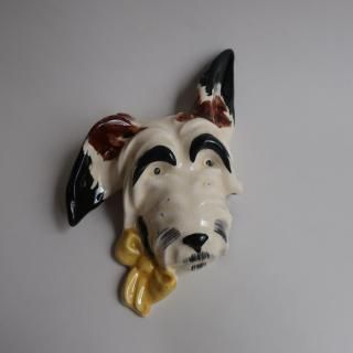 Vintage England Ceramic Dog Wall Deco(B412)