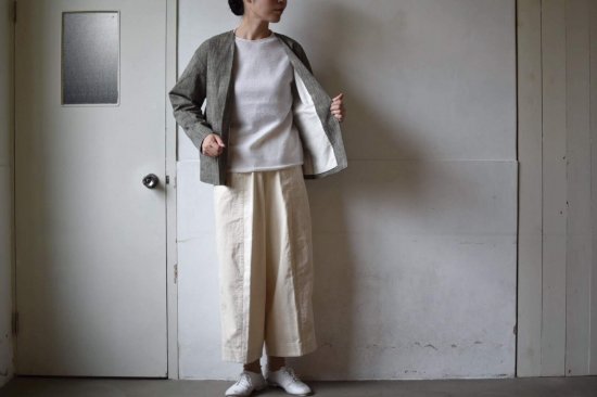 V-neck jacket（COTTON SLAB YARN）/ miho umezawa - TSUKURITE ONLINE ...