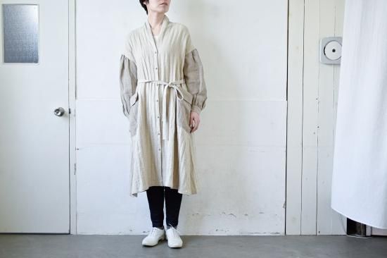 ヘリンボーンリネン・ローブコート / MAGALI - TSUKURITE ONLINE