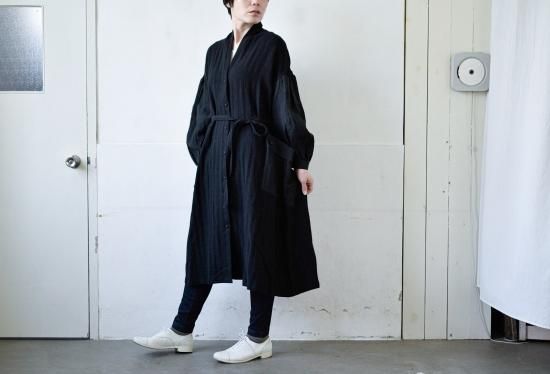 ヘリンボーンリネン・ローブコート / MAGALI - TSUKURITE ONLINE
