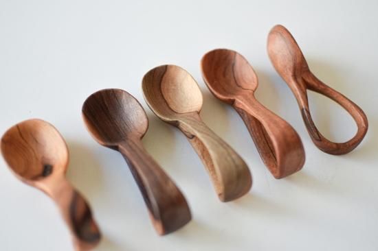 オリーブの木 しっかりしたスプーン 6本セット 約22cm オリーブの木