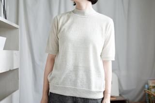 half sleeve pullover（WASHABLE LINEN）/ miho umezawa
