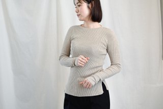 rib pullover（SILK COTTON WHOLE GARMENT）/ miho umezawa