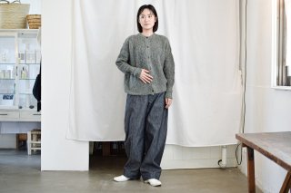 unisex cocoon pants（PLAIN WEAVE DENIM）/ miho umezawa