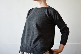 rib sleeve pullover（COTTON WOOL）/ miho umezawa