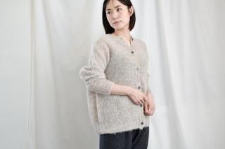 brashed cardigan（BABY ALPACA）/ miho umezawa