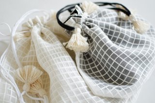 Silk+Viscose Drawstring Bag / Suno&Morrison