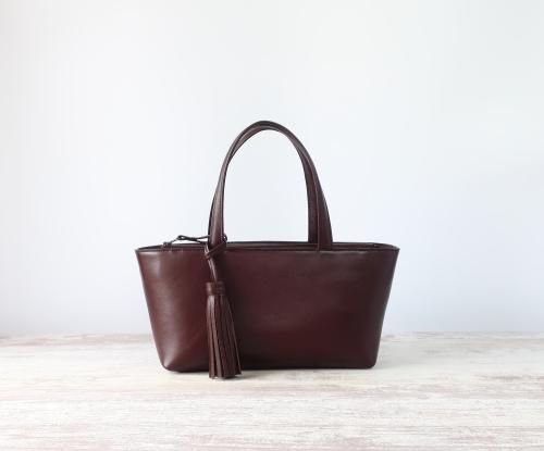 ■DAKS バークバック シャーロット ブラウン 革 トートバッグ □DAKS バークバック シャーロット ブラウン 革 トートバッグ