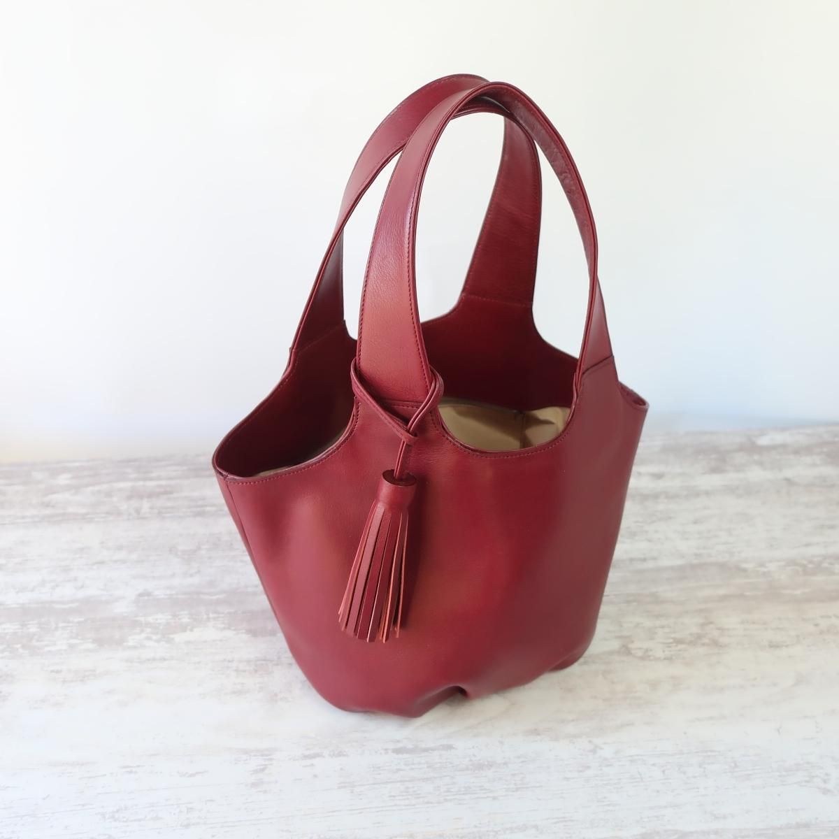 フルオーダー）トートバッグ☆彡ボルドー・受注製作 - naoao.bag