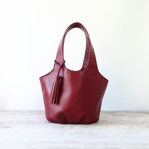 フルオーダー）トートバッグ☆彡ボルドー・受注製作 - naoao.bag