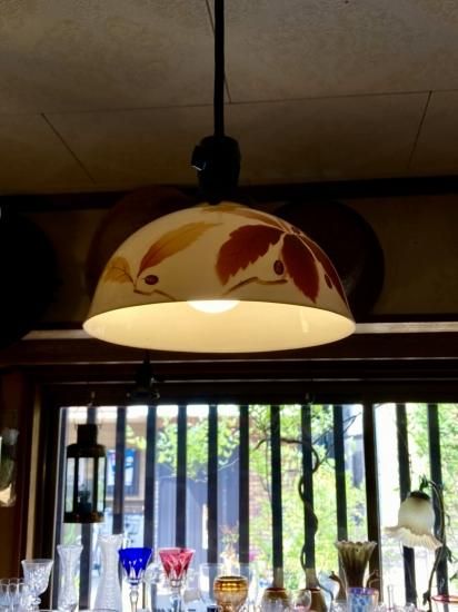 どんぐりに葉図 オールドノリタケ(日陶) 電笠」 - 正尚堂 どんぐりに葉図 オールドノリタケ(日陶) 電笠」 - 正尚堂