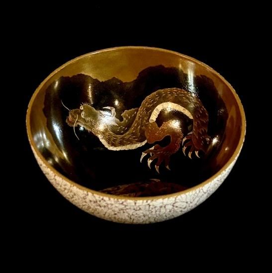 ⭕️超　希少　鍋倉漆象嵌硯　軍鶏を象嵌　女性好み作品　手間かかる 🎣