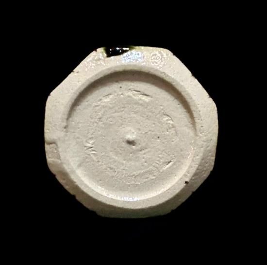 加藤十右衛門造 鵬雲斎御好 織部八角 火入」(共箱) - 正尚堂 加藤十右衛門造 鵬雲斎御好 織部八角 火入」(共箱) - 正尚堂