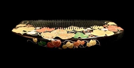 蔦図 木彫 蒔絵 螺鈿細工 櫛笄セット」 - 正尚堂 蔦図 木彫 蒔絵 螺鈿細工 櫛笄セット」 - 正尚堂