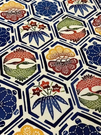 亀甲文様 型染 名古屋帯」 (新品・仕立て上がり) - 正尚堂