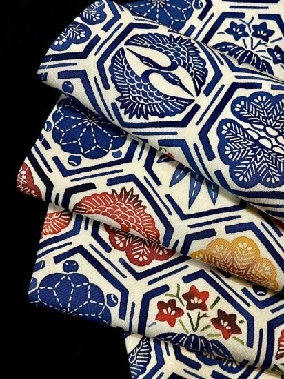 亀甲文様 型染 名古屋帯」 (新品・仕立て上がり) - 正尚堂 亀甲文様 型染 名古屋帯」 (新品・仕立て上がり) - 正尚堂
