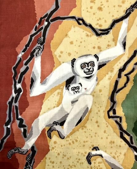 猿猴図 皆川月華 敷物 染彩卓飾」 - 正尚堂 猿猴図 皆川月華 敷物 染彩卓飾」 - 正尚堂