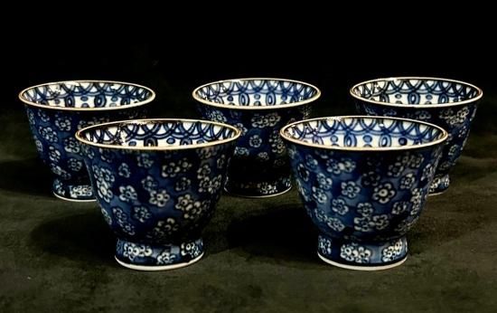 梅図 加藤利昌作 煎茶器揃い 清水焼 京焼」 - 正尚堂 梅図 加藤利昌作 煎茶器揃い 清水焼 京焼」 - 正尚堂