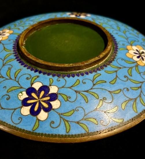 尾張七宝花鳥図飾り皿 [B25295] 尾張七宝花鳥図飾り皿 [B25295] 尾張七宝花鳥図飾り皿 [B25295