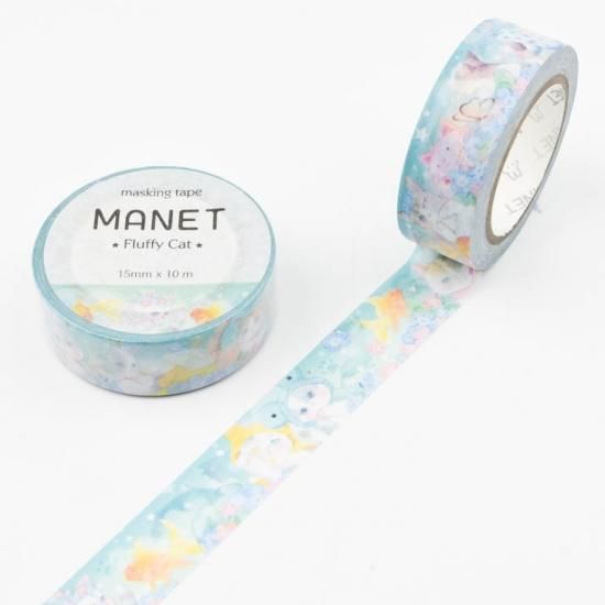 MANET マスキングテープ Fluffy Cat