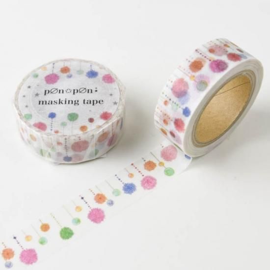 【巻き売り】国内作家 ponpon さん マスキングテープ ponpon マスキングテープ 菊のマム