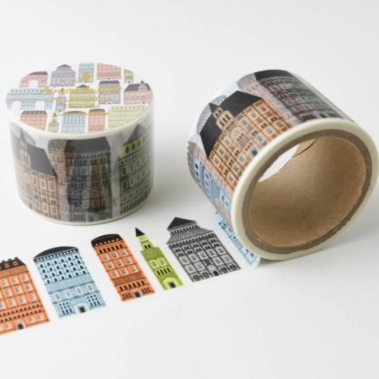 Aimez le style マスキングテープ ワイドパターン ゴシックの街並み