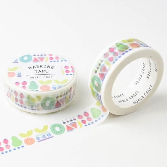 WORLD CRAFT(ワールドクラフト) マスキングテープ フルーツマルシェ