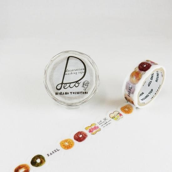 ROUNDTOP HIRANO TOSHIYUKI マスキングテープ BAGEL