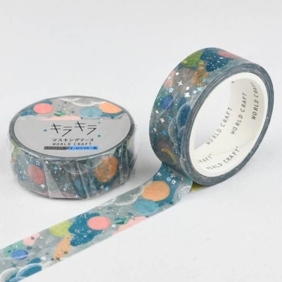 WORLD CRAFT キラキラマスキングテープ Planets