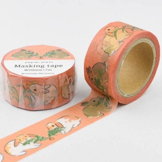 PAPIER PLATZ Schinako moriyama マスキングテープ Bunny Twins