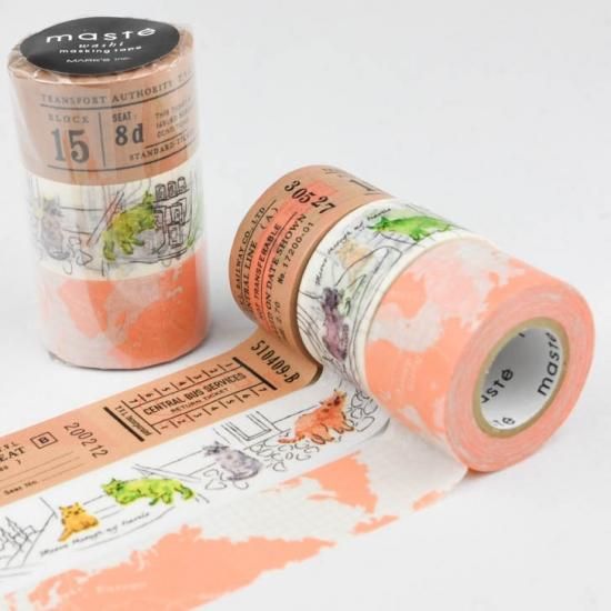 MARK'S(マークス) マスキングテープ・3巻セット maste トラベル/5 MST