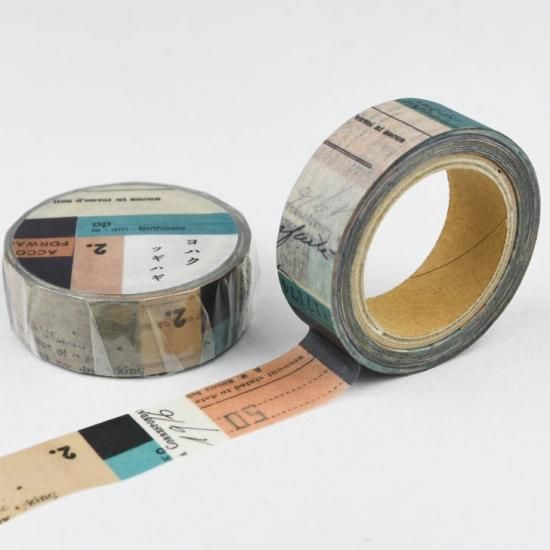 ヨハク大好きマスキングテープ21種☆切売15cm☆OPPテープ90cm