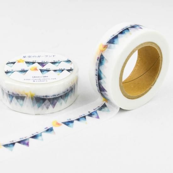 & colors ゆゆう マスキングテープ 星空のガーランド YY-022