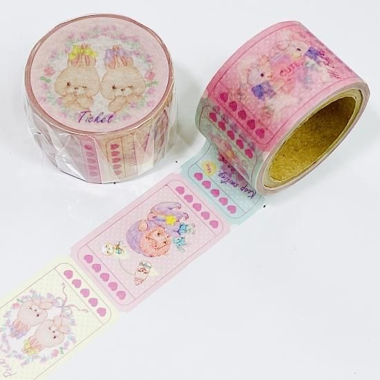 マスキングテープ　イベント　アニマル TOKYO☆らくだ マスキングテープ アニマルチケット