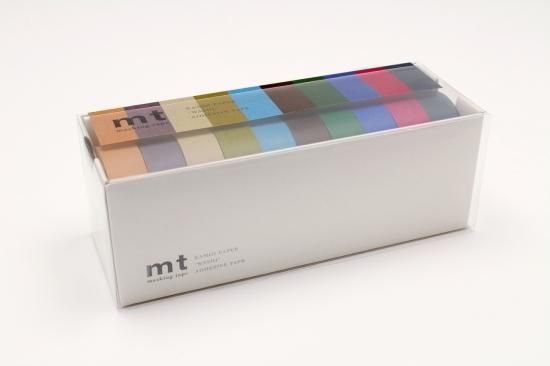 【レア】マスキングテープ 茶芯 15mm×15m 10色 明るい色 渋い色 10色セット(明るい色2)(15mm×7m) | mt 10パック | マスキング