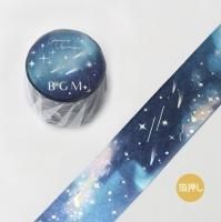 BGM マスキングテープ 箔押し 光る宇宙 BGM マスキングテープ スペシャル 箔押し 光る宇宙 月相
