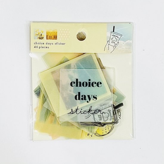 売り切り御免 クラックス choice days choice sticker クリアシール