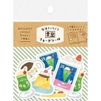 人気大割引 古川紙工 和紙フレークシール QSA87 喫茶ひととき レトロデパート カレンダー・スケジュール