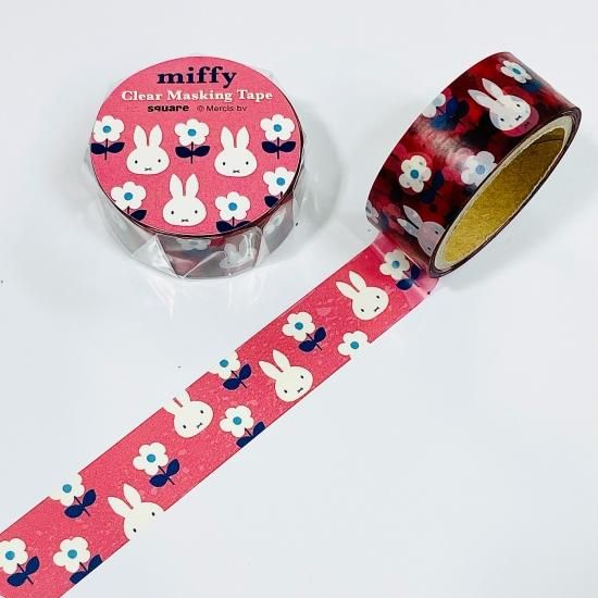 Square スクエア ミッフィー Miffy 透明マスキングテープ Ba21 30