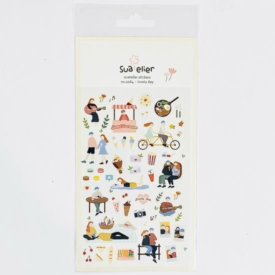 SUATELIER(スワテリエ) ミニステッカー lovely day SUA-1064