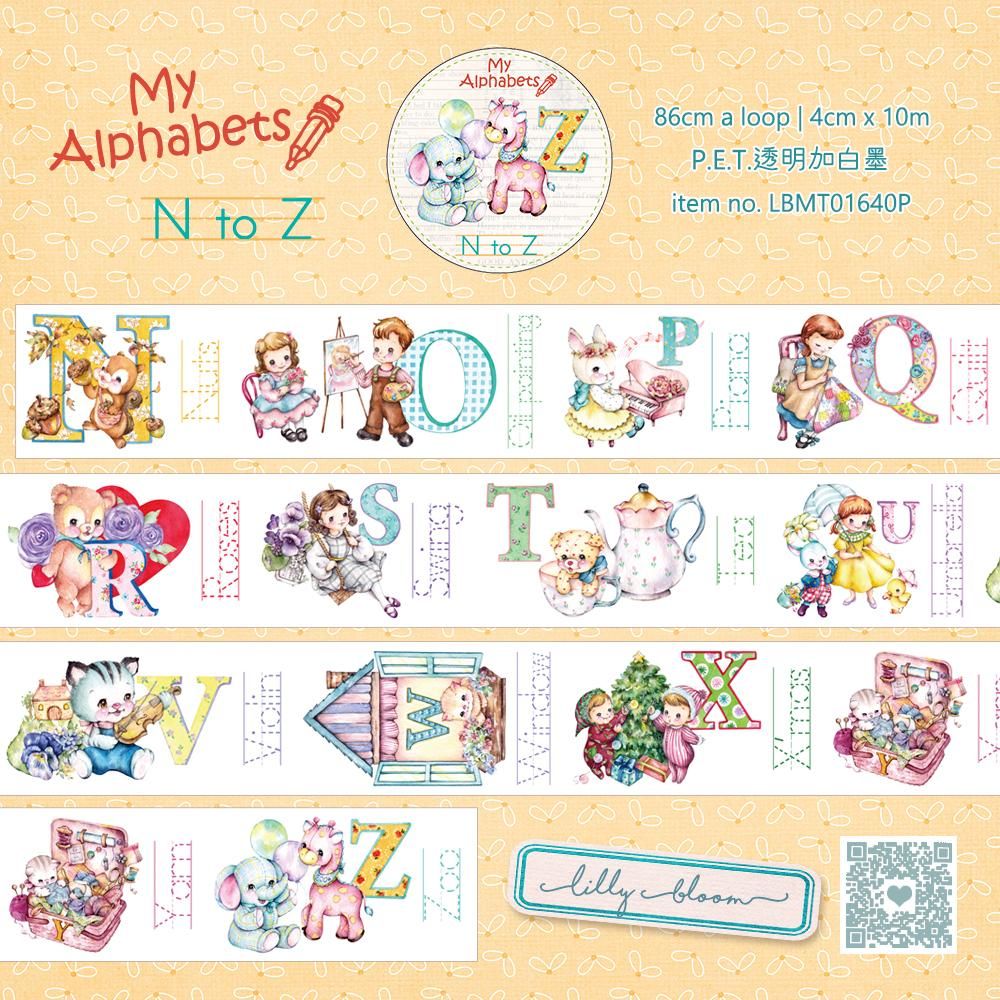 Lilly Bloom PETテープ My Alphabets N to Z LillyB-003