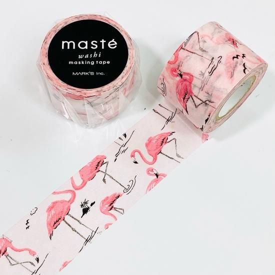 ポゥムポゥ マークス マスキングテープ 廃盤 ピンク 他 MARK'S(マークス) マスキングテープ・マルチ ネイチャー/フラミンゴブ