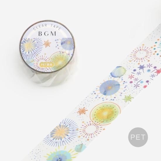 BGM(ビージーエム) Clear tape(クリアテープ) 夏限定・花火