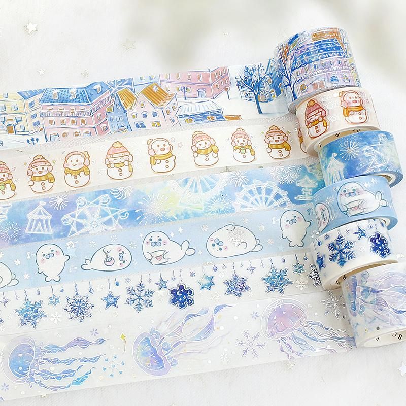 BGM(ビージーエム) Winter Limited マスキングテープ 冬限定2022 冬・雪だるま BM-SPLW021 BGM クリスマス限定 雪の夜 BM-SPLM038 2022 X