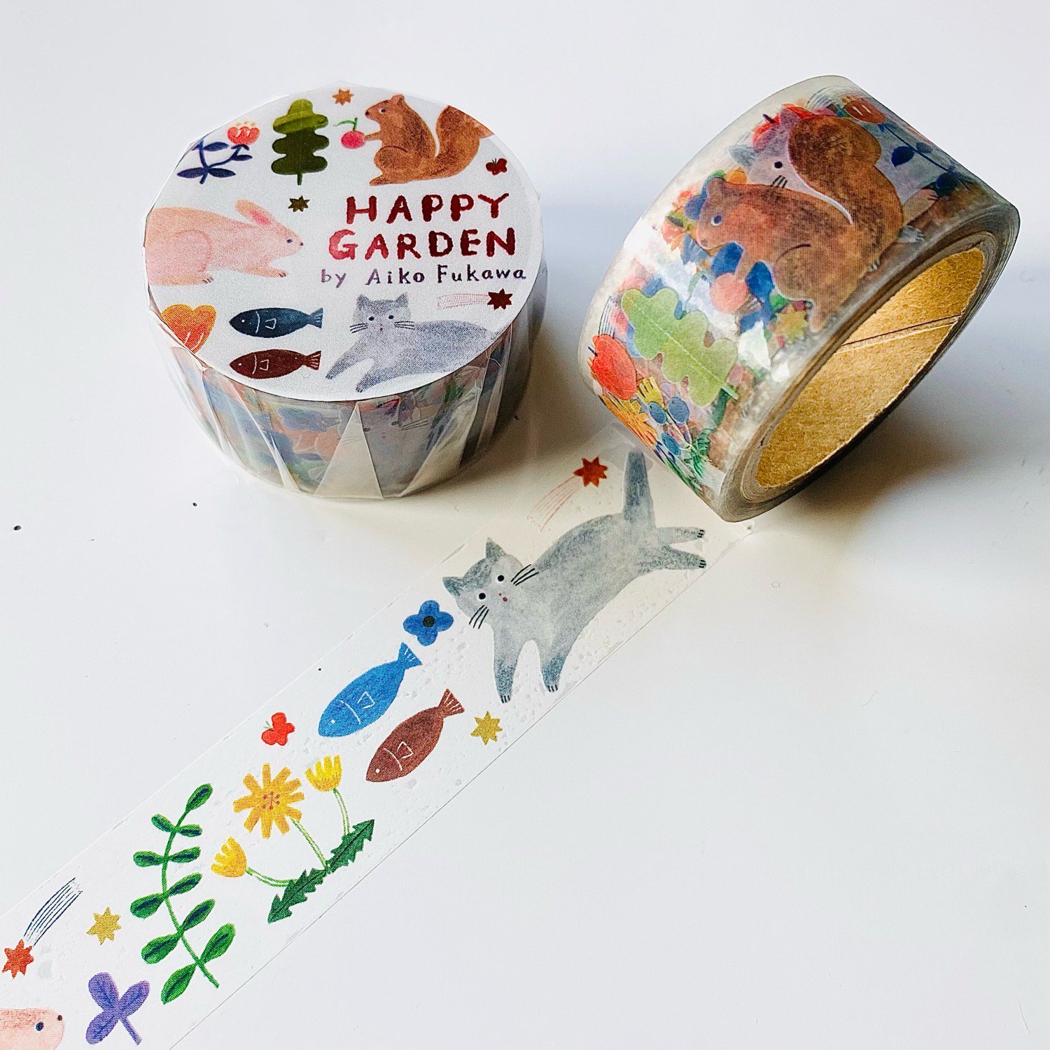 表現社(cozyca products) Aiko Fukawa 透明マスキングテープ HAPPY