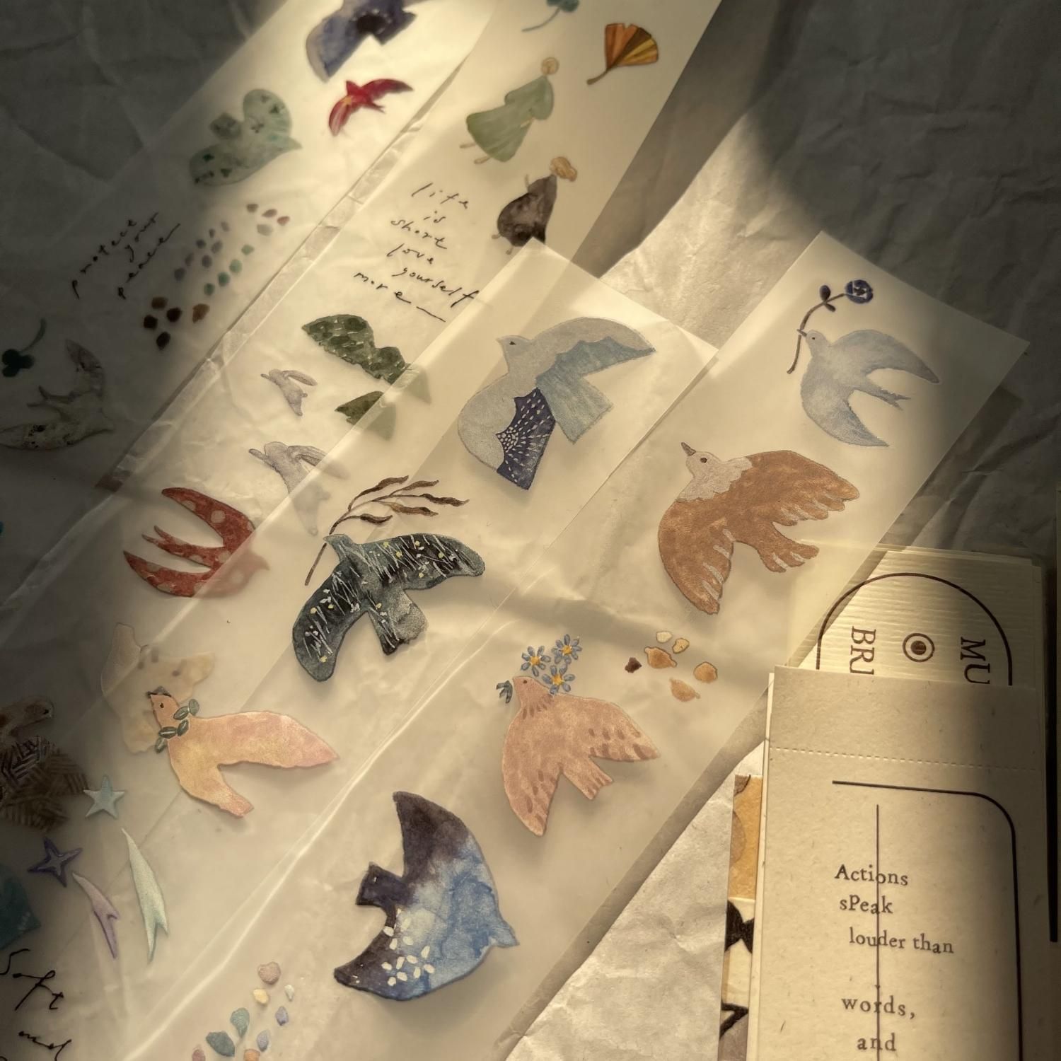 Ⓜ︎ ☆海外マステ☆ Pion さん Bird （PET） Pion PETテープ Bird Island pion-026