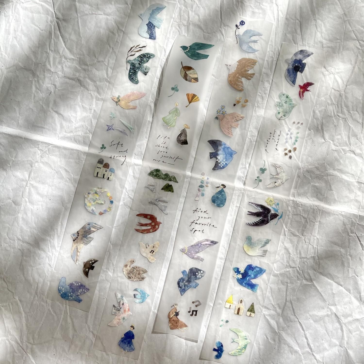 Ⓜ︎ ☆海外マステ☆ Pion さん Bird （PET） Pion PETテープ Bird Island pion-026