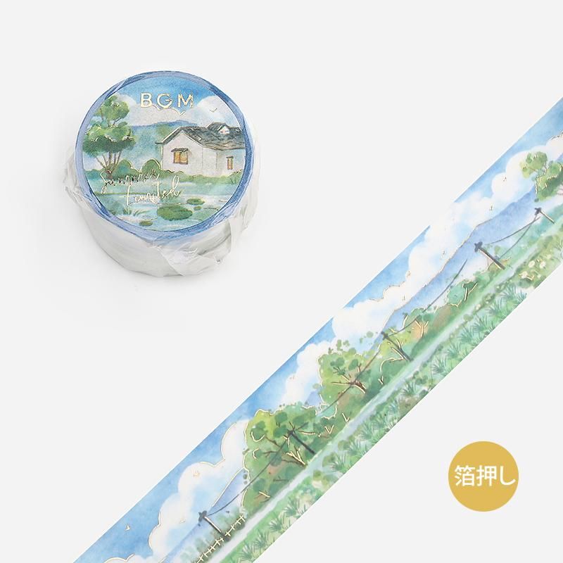 【 バラ売り可 】BGM  マスキングテープ  夏限定  2023 2023夏・限定マスキングテープ – BGM-デザイン文具